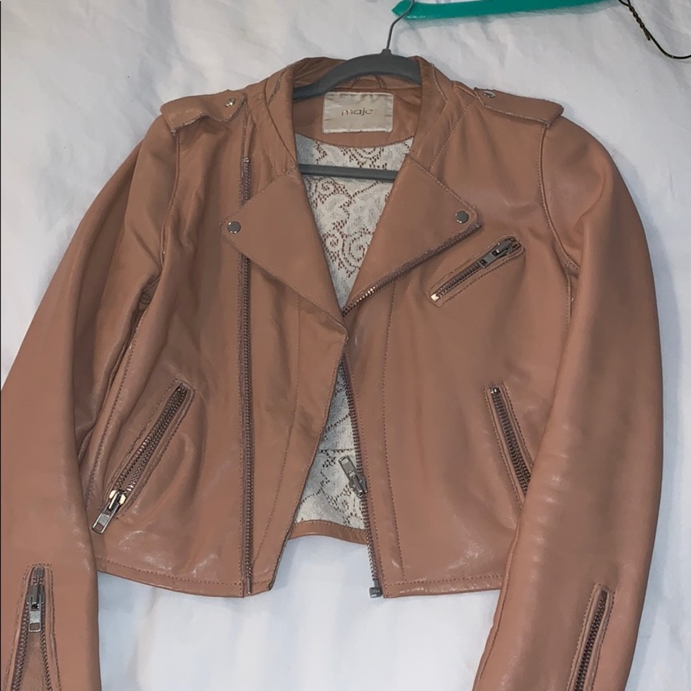 Maje Leather Jacket - image 1